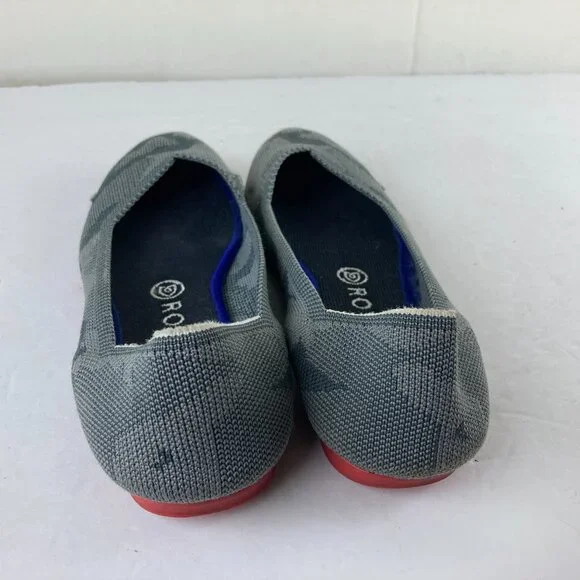 Rothys Ballet Flat Shoes Womens Sz 9 Gray Camo Slip On Comfort Designer Shoes - Picture 6 of 9